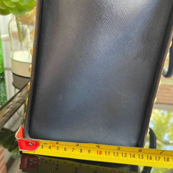 Micheal Kors Deep Navy Blue/Black with Studds bag - Picture 7 of 9